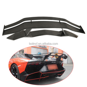 Spoiler Posteriore in Fibra di Carbonio a Tre Strati per <span class=keywords><strong>Lamborghini</strong></span> <span class=keywords><strong>Aventador</strong></span> LP700-4 LP720 GT Ala Posteriore - Product Image 1