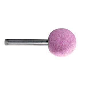 METABO - 628333000 Pink aluminium mounted point 25 x 25 x 40 mm, shank 6 mm, K 36, sphere - EAN 4007430228628 <b>ABRASIVES</b> - Product Image 1