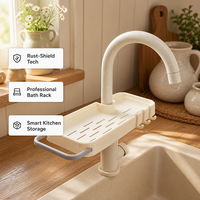 Organisateur de rangement multifonctionnel pour robinet, accessoire de cuisine pour évier, gain de place