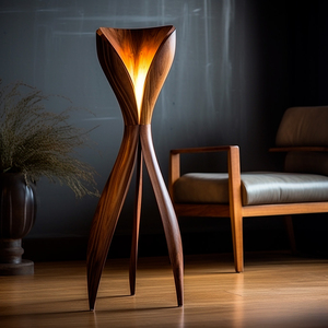 Lampe de sol moderne en forme de champignon, LED, lumière blanc chaud, base en métal, design pour salon, grande taille - Product Image 4