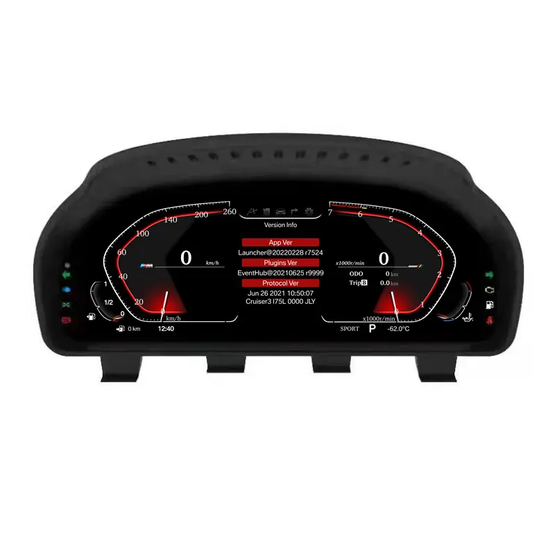 KANOR 12.3'' Linux car digital speedometer instrument panel for BMW 5 Series F10 6/7/X3/X4/X5/X6 Series car cluster cockpit