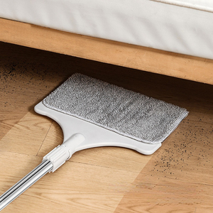 FF5389 Многофункциональная швабра-метла 2-в-1 с выдвижной ручкой для влажной и сухой уборки полов, с насадкой из микрофибры для мытья окон и отжимом - Product Image 1