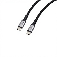 Câble USB-C en silicone ultra fin OD 4,5 mm 240W USB4 Gen3*2 40 Gbps USB C vers USB C avec affichage Premium 8K