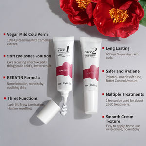 Kit de Permanente de Pestañas <span class=keywords><strong>ICONSIGN</strong></span> Vegano para <span class=keywords><strong>Lifting</strong></span> de Cejas y Pestañas, Paso 1+2, Laminación de Cejas con Cisteamina y Queratina, Permanente Rápido de Pestañas con Camelia - Product Image 3