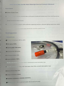 Conectores Eléctricos Amphenol Aerospace Operations Serie SHX35, Pequeños, de Goma, Herméticos, Enchufables en Húmedo, de 16 Núcleos, 10-500Hz - Product Image 6