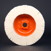 Disques à lamelles en feutre australien Abrasifs 4-1/2\" X 7/8\" 8mm Arbor Polissage Polissage Laine Roue pour polir les métaux