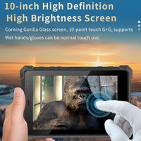 Tablette robuste certifiée Atex, étanche IP68, écran 8 pouces, résolution 1920*1200, NFC avec reconnaissance d'empreintes digitales, Win, tablette robuste 8 pouces