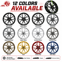 Nouvelles jantes monobloc forgées 16-24 pouces noir brillant multi-rayons en alliage d'aluminium léger pour tuning de berlines sportives, coupes et supercars