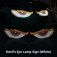 Autocollant pour vitres avant et arrière de camion, affichage LED acrylique dynamique « Oeil du Diable »