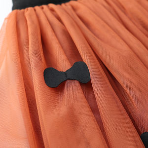 Niños Boutique Tutu Cintura Elástica Arco Apliques Niños Falda Niños Tul Faldas Plisadas para Niñas 2-10YR Niño Pequeño Blanco Tutu Falda - Product Image 5