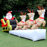 Mascotte gonflable personnalisée, renne gonflable géant de Noël pour la décoration de fête en plein air