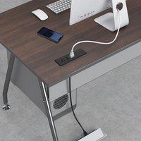 Multiprise encastrable 120V avec 2 prises CA, USB-A et USB-C à charge rapide, pour table, dissimulée, pour maison et bureau