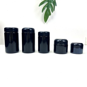 Custom logo 200g UV Black Dark Ultra Violet Stash Jar for 200ml UV Glass Jar Smell Proof Air Tight Ultraviolet Storage Glas - Product Image 3