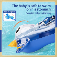 Swimbobo bébé anneau de natation gonflable nouvelle mise à niveau avec bandoulière PVC flotteur auvent enfants piscine eau jouet