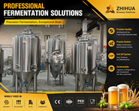 Fermenteur conique de bière de qualité alimentaire 500L, cuve de fermentation à double enveloppe à température contrôlée pour système de brassage en pub