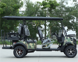 Voiturette de golf tout-terrain 6 places édition camouflage pour le transport VIP des hôtels et les navettes aéroportuaires - Product Image 3