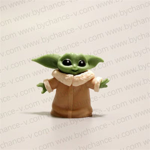 Figura de Juguete Pequeña de Mago Espacial de Fantasía Verde Jedi, en Oferta, para Máquina Expendedora de Cápsulas y Huevo Sorpresa - Product Image 3