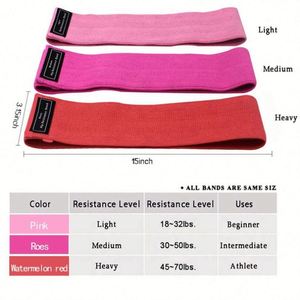 Promotion : Bande de Résistance Élastique en Coton pour Fessiers et Hanches, Équipement de Fitness Portable, Violet, Personnalisable - Product Image 4