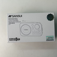 Radio FM portable ultra-mince personnalisée en usine, lecteur MP3, son HiFi sans perte TF USB, enregistrement en un clic, mini audio rechargeable