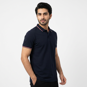 Vêtements de golf brodés imprimés sur mesure, design personnalisé, blanc uni, noir, coton, polyester, polos de golf vierges pour hommes et femmes - Product Image 1