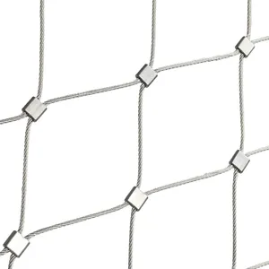 Rete metallica in 316 inossidabile 304 in acciaio inossidabile rete a fune per rete di ringhiera del ponte