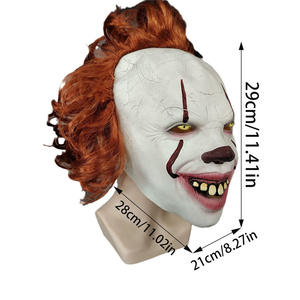 Máscara <span class=keywords><strong>de</strong></span> <span class=keywords><strong>Payaso</strong></span> Malvado que Ríe para Halloween Cosplay <span class=keywords><strong>de</strong></span> Joker <span class=keywords><strong>Asesino</strong></span> Aterrador Accesorio Engañoso para Casa Embrujada Máscara <span class=keywords><strong>de</strong></span> Látex Accesorios <span class=keywords><strong>de</strong></span> Cosplay <span class=keywords><strong>de</strong></span> Terror - Product Image 5