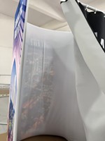 Combinaison de rideaux pliants en tissu Magasins de détail modernes Magasins de vêtements Vestiaires portables
