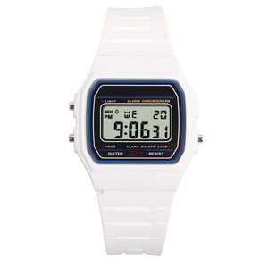 Logotipo personalizado deportes pantalla LCD especial China moda multifuncional al aire libre impermeable rectángulo relojes digitales - Product Image 1