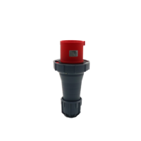 Prise électrique mâle HFE 415v rouge PA6 125A industrielle triphasée 5 broches 3P+N+E IP67 380V