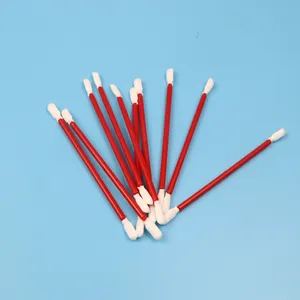 3.6" Lint Free Red Handle Double Ended Car Cleaning Polyester Tipped Cleanroom Swab