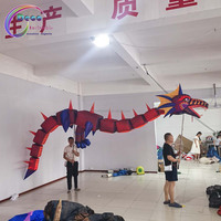 Animaux gonflables de dragon personnalisés et durables avec ventilateur intégré pour les fournitures de fête en plein air