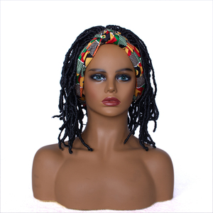 Perruques synthétiques tressées à la main Aishili Factory en gros avec bandeau coloré pour femmes noires - Product Image 2