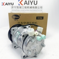 Kompresor AC Asli 60235423 GY5H14 Refrigeran R134A untuk Sany SYL956H5 Wheel Loader Suku Cadang Pendingin Udara
