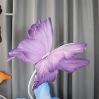 Grande décoration papillon 3D en papier artisanal 30cm/50cm – Papillon fantaisie pour toile de fond de mariage, vitrine, accessoire de scène