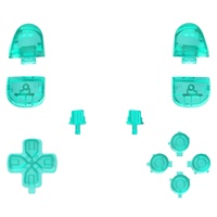 Clear Green DIY D-pad R1 L1 R2 L2 Déclencheurs Options de partage Boutons de visage Remplacement Bouton complet pour contrôleur PS5 BDM-030/040/050