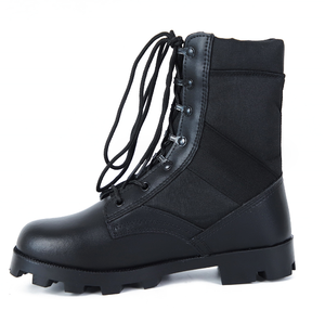 Chaussures de combat respirantes en daim TSB910, semelle extérieure en caoutchouc SIWAR FARDC, cuir de vache noir, bottes tactiques robustes pour hommes - Product Image 2