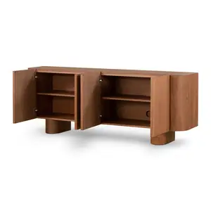 Tủ bên phong cách thiết kế đơn giản, công suất lớn hơn, gỗ nguyên chất
