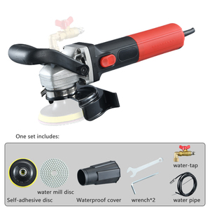 Meuleuse industrielle <span class=keywords><strong>à</strong></span> <span class=keywords><strong>eau</strong></span> sans balais 1480W avec interrupteur <span class=keywords><strong>à</strong></span> glissière, <span class=keywords><strong>disque</strong></span> de meulage et injection d'<span class=keywords><strong>eau</strong></span> pour polissage - Product Image 3