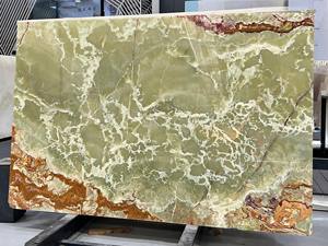 SH <span class=keywords><strong>Stone</strong></span> แผ่นหินโอนิกซ์สีเขียวอัฟกานิสถานหลากสีธรรมชาติโปร่งแสงการออกแบบที่ทันสมัยสีเขียวอ่อน backlit onice VERDE pakistano หินอ่อน - Product Image 2