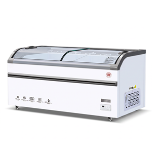 Supermarket Glass Door <b>Mini</b> Refrigerators Display <b>Cooler</b> Commercial Kitchen Equipment Combination Island Cabinet - Product Image 2