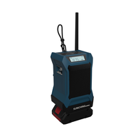 Radio de chantier sans fil avec subwoofer intégré, volume élevé, portable, 18V
