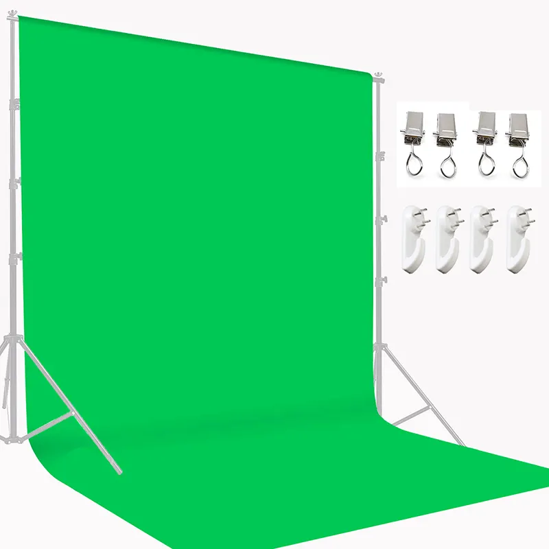 3x2M Solid Color Backgrounds Green Screen Cotton Muslin Background Photography Backdrop Lighting Studio Image