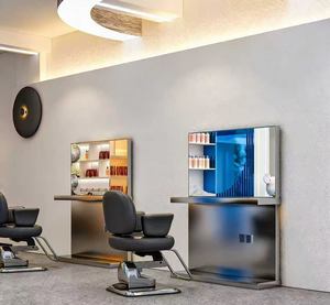 Nuevo Espejo de Alta Gama para Salón de Belleza, Espejo de Mesa para Peluquería, Espejo para Corte de Cabello con Iluminación - Product Image 3