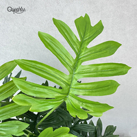 36 Daun Hiasan Daun Musim Semi Tanaman Pot Tanpa Pot Dekorasi Pernikahan Set Bunga Buatan Tangan QYYN-1805