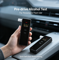 Alcootest Bluetooth OEM A5 avec application, 500 enregistrements de tests, rechargeable, testeur d'alcool personnel