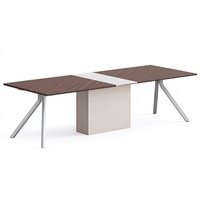 Table de conférence de bureau abordable, capacité de 6 à 12 personnes, table de réunion de petite taille, adaptée aux écoles, hôpitaux et hôtels