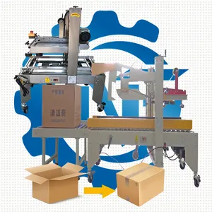 Roestvrijstalen Semi-Automatische Kartonnen Doos Verpakking Vouwbare Afdichting Sealer Verpakkingsmachine