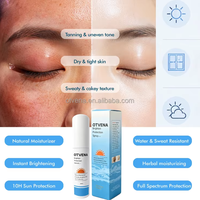 OTVENA VC Crème Visage et Corps Légère Éclaircissante et Unifiante à la Vitamine E et aux Perles, Protection Solaire, Résistante à l'Eau et à la Transpiration, Anti-bronzage