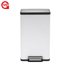 Cubo de basura cuadrado de gran capacidad para interiores, cubo de basura con tapa - Product Image 5