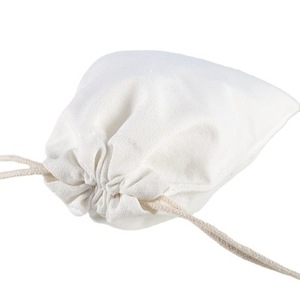 Bolsa de almacenamiento de bolsillo tejida de bolsitas de algodón de lino DIY de tamaño mediano para uso de regalo bolsas de compras promocionales económicas - Product Image 1